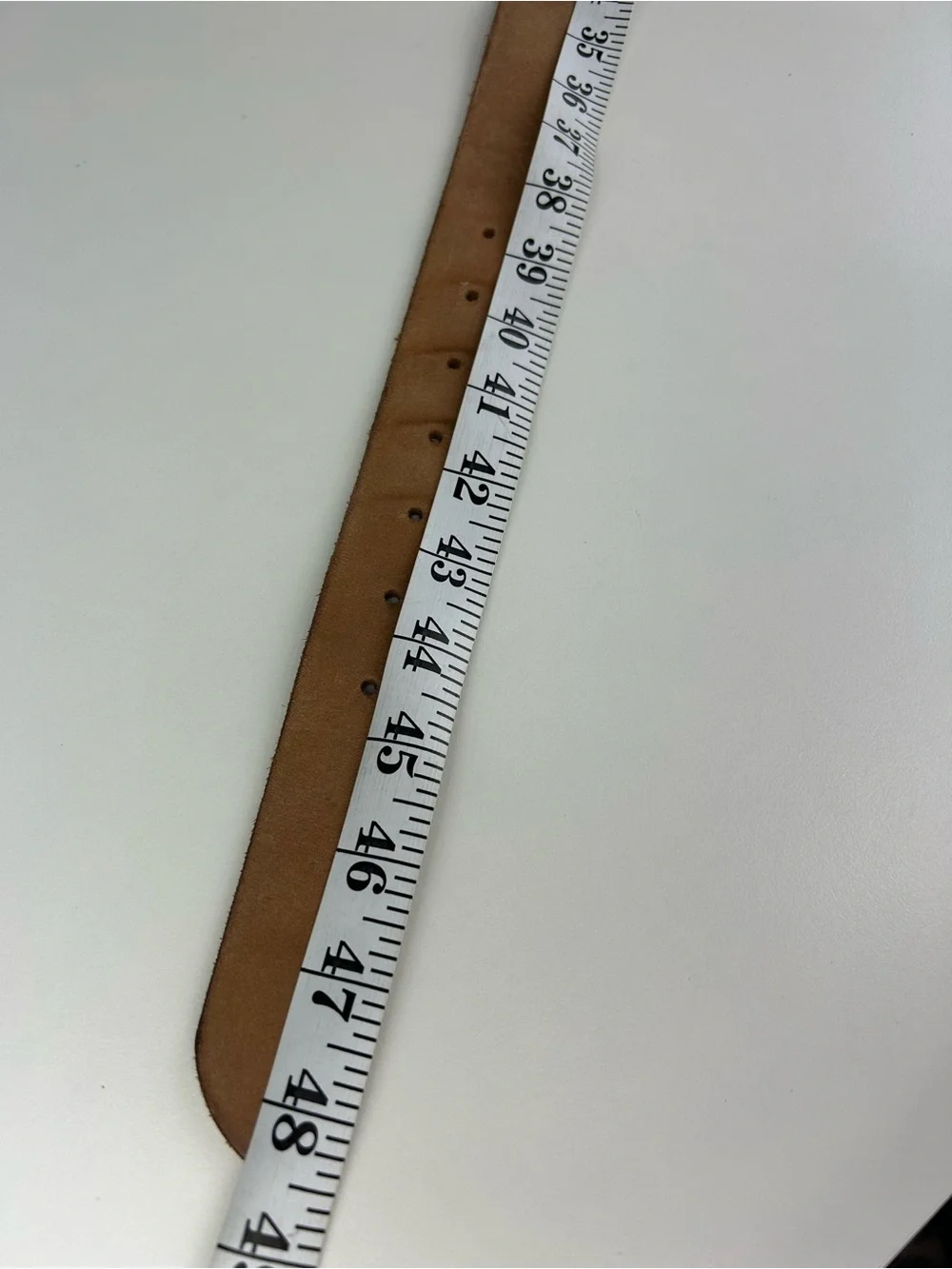 FRYE LEATHER TAN BELT XL